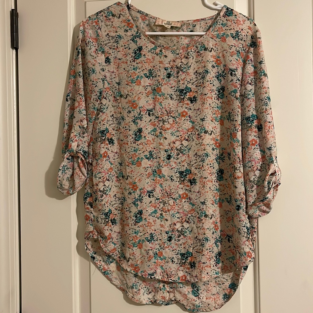 Pink Republic Floral Print Blouse